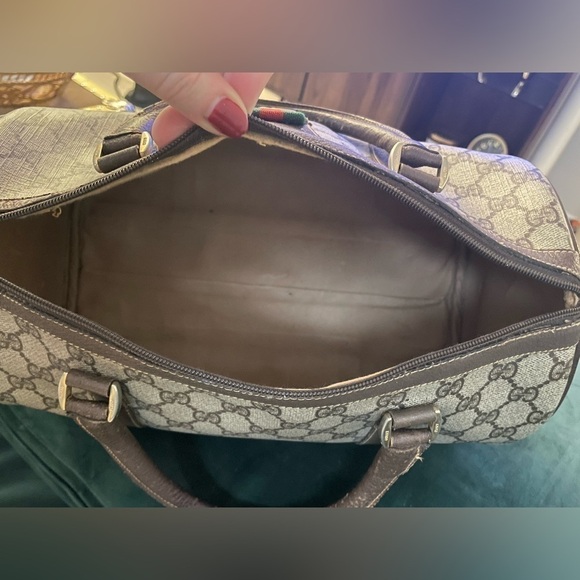 1980s Gucci GG Supreme Boston Speedy Carryall Handbag - Picture 8 of 16